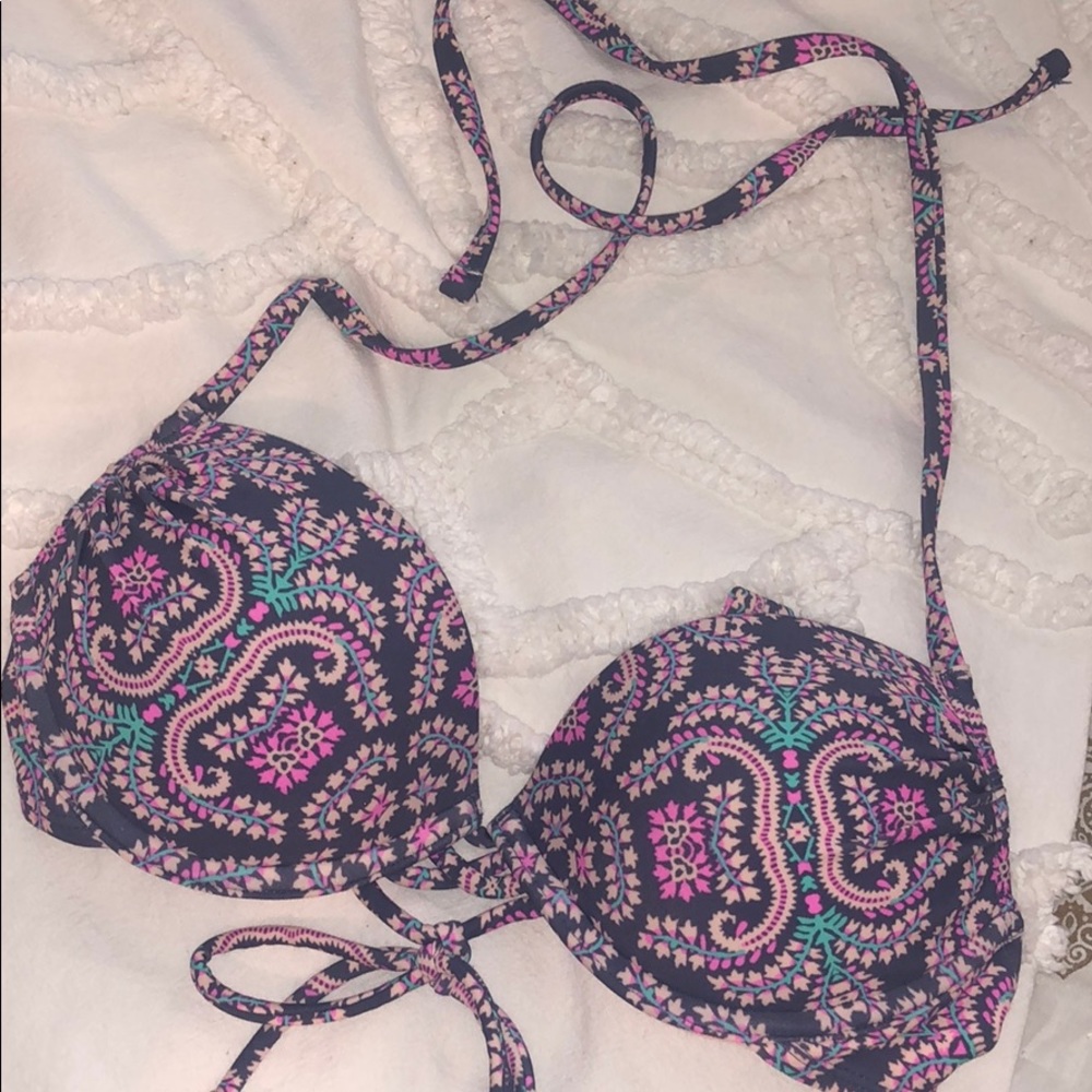 Target Halter Push-up Swim Top